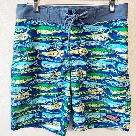 Vineyard Vines Other - Vineyard Vines performance board shorts bathing suit size 28 tropical fish